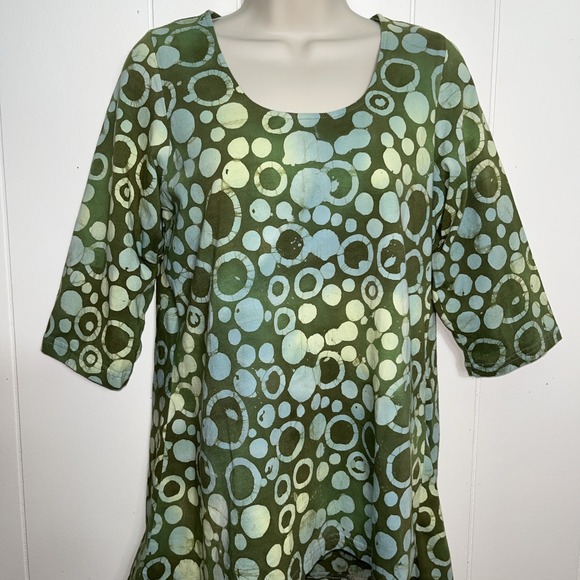 Su Placer Top‎ Women's Small Tunic Colorful Floral Pullover Artsy Casual - Picture 3 of 5